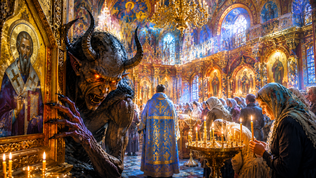 Почему одних бесов в храме корёжит, а другим всё равно. Ангелы-Хранители и Родовые бесы: как делят территорию