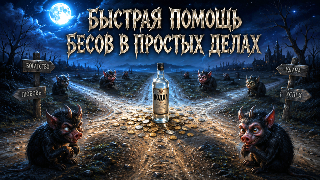 Обряд на перекрёстке: быстрая помощь бесов в простых делах