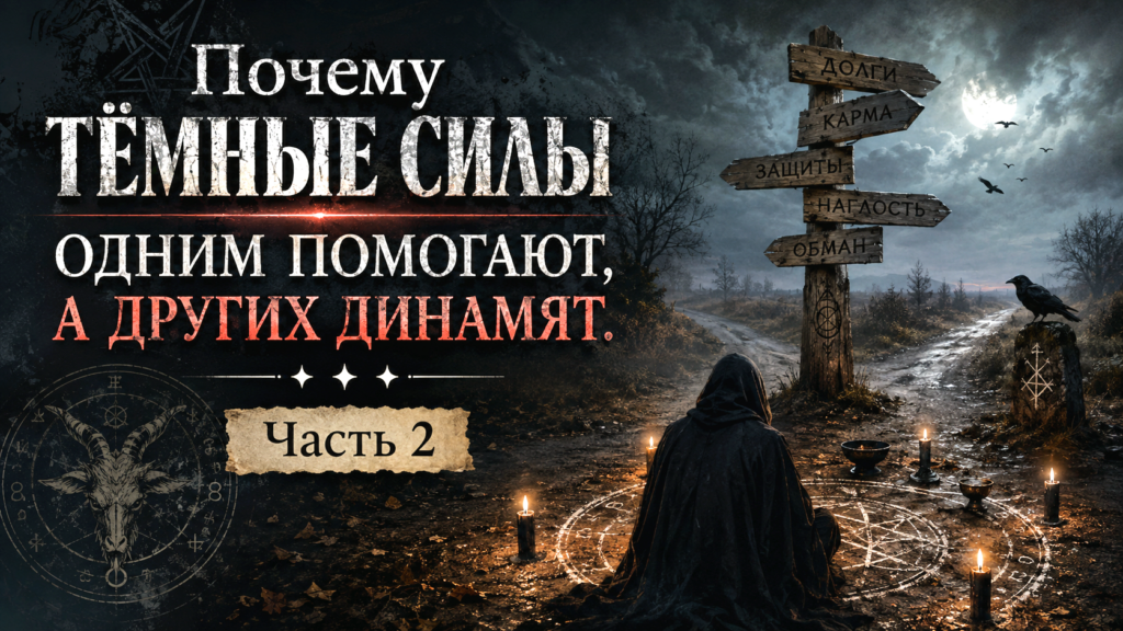Почему Тёмные Силы одним помогают, а других динамят. Часть 2