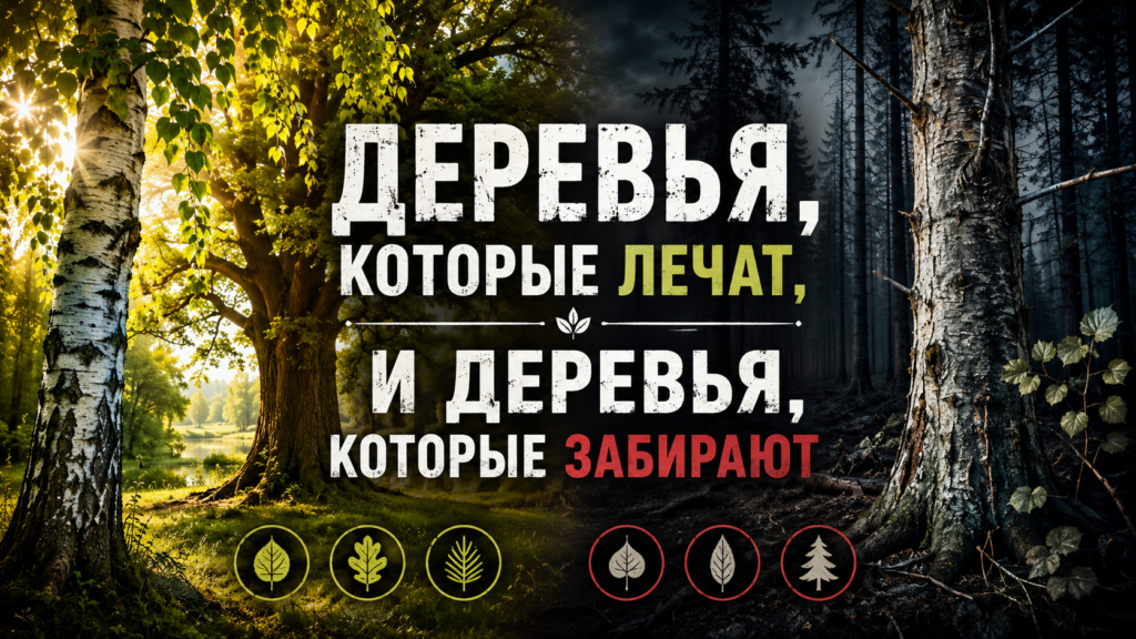 Деревья, которые лечат, и деревья, которые забирают