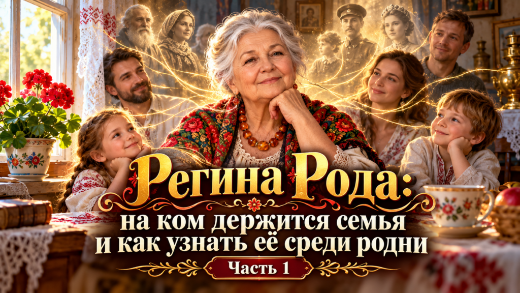 Регина Рода: на ком держится семья и как узнать её среди родни. Часть 1